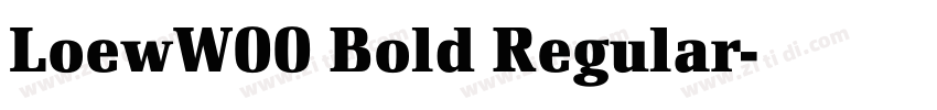 LoewW00 Bold Regular字体转换 LoewW00 Bold Regular字体转换